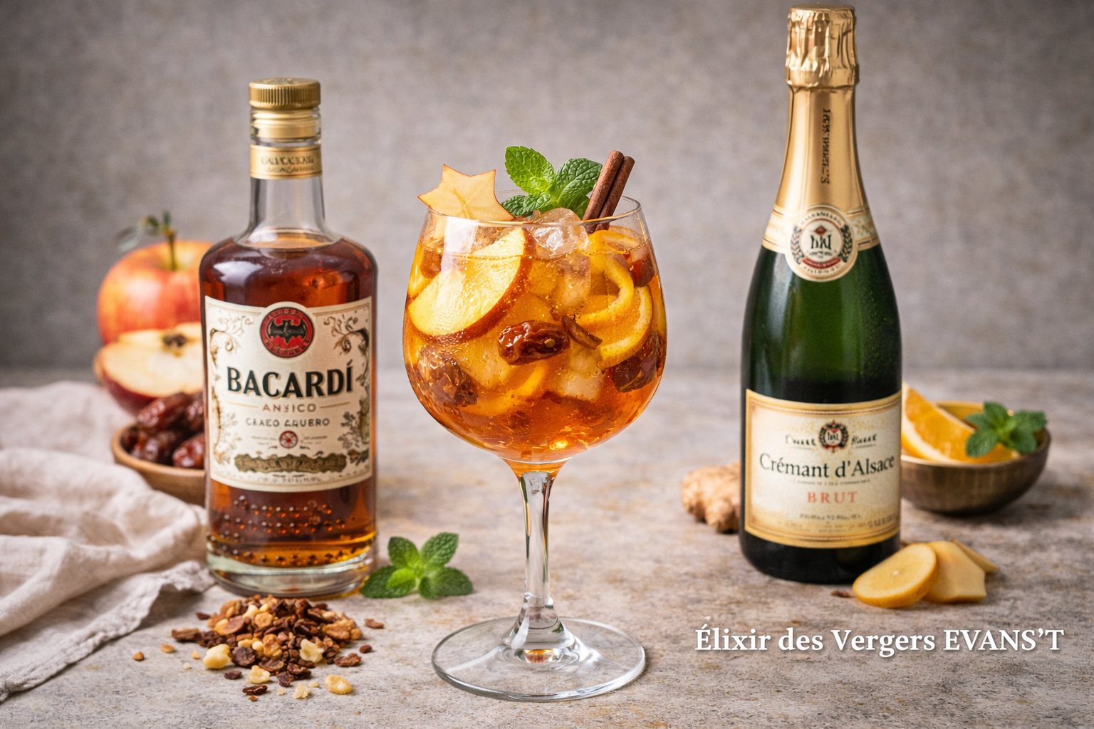 COCKTAIL :  Elixir des Vergers Orange-Sanguine BIO 